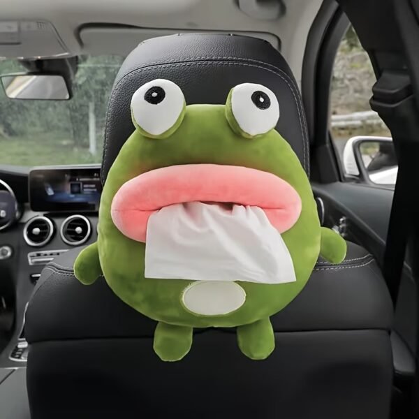 Tissue Box Cover Plush Tissue Box Holder for Car, Home, Decorative Holder/Organizer for Bathroom Vanity Countertop, Nightstands, Office Desk-Duck