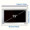 Laptop Screen Extender, 1080P IPS FHD Monitor Extension for 15-17.3" Laptop, Ultra-Thin Portable Triple Portable Monitor with USB-C/HDMI/USB-A,Mac/Windows/Chrome/Android (Grey, 15 Inches)