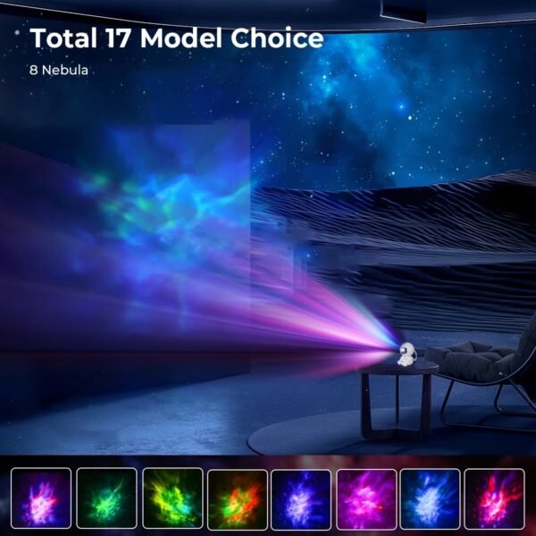Star Projector Galaxy Night Light - Astronaut Space Projector, Starry Nebula Ceiling LED Lamp with Timer and Remote, Kids Room Decor Aesthetic, for Christmas & Birthdays
