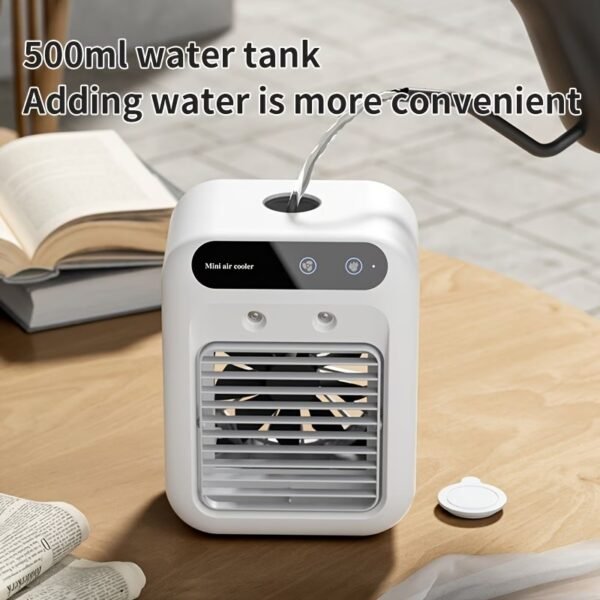 Arctic Air Pure Chill 2.0 Evaporative Air Cooler by Ontel - Powerful, Quiet, Lightweight and Portable Space Cooler with Hydro-Chill Technology For Bedroom, Office, Living Room & More,Blue