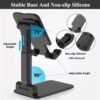 ChatStand, Adjustable Cell Phone Stand for Desk, Phone Stand for Recording, iPhone Holder for Filming, Small iPhone Tripod, Soporte para Celular, Fits Samsung, Android, (Night Black)