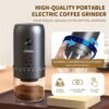Portable Espresso Machine for Travel, Travel Coffee Maker Self Heating with USB-C, 20 Bar Coffee Machine 3in1 Compatible with Ground Coffee, Nespresso Capsule & DG Pods for Camping - Grey