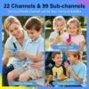 Walkie Talkies for Kids Games Outdoor Toys for 3-12 Year Old Boys Girls, 3 Miles Long Range Walkie Talkie to Camping Hiking, 4 Year Old Girl Birthday Gifts for 3 4 5 6 7 8 9 Year Old Boy Girl Gift