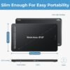 Wacom Intuos Small Bluetooth Graphics Drawing Tablet, 4 Customizable ExpressKeys, Portable for Teachers, Students and Creators, Compatible with Chromebook Mac OS Android and Windows - Black