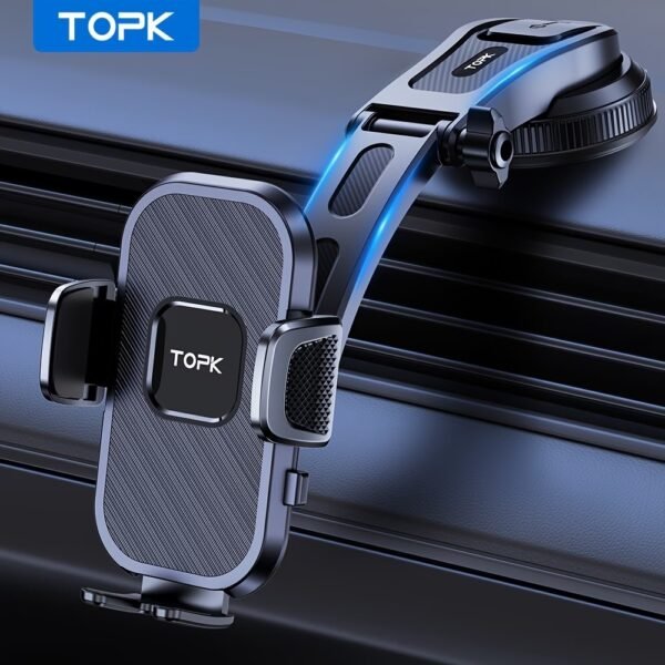 Vansky Car Phone Holder Mount, 3-in-1 Universal Cell Phone Holder Car Air Vent Holder Dashboard Mount Windshield Mount Fit for iPhone 17 16 15 14 13 Pro Max, Samsung S24 S23 LG Sony and More