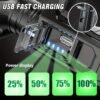 X4 EDC Flat Flashlight with RGB Light, 1500 Lumens Mini Flashlight with Tactical Switch and Magnetic, IP68 Portable Pocket Clip USB C Flash Light for Camping, Checking, Emergencies