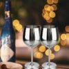 Gusto Nostro Stainless Steel Wine Glass - 18 oz - Cute, Unbreakable Wine Glasses for Travel, Camping and Pool - Fancy, Unique and Cool Portable Metal Wine Glass for Outdoor Events, Picnics (Set of 2)
