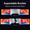 Laptop Screen Extender, 1080P IPS FHD Monitor Extension for 15-17.3" Laptop, Ultra-Thin Portable Triple Portable Monitor with USB-C/HDMI/USB-A,Mac/Windows/Chrome/Android (Grey, 15 Inches)