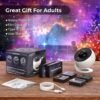 Galaxy Projector Pro for Bedroom, 13 in 1 Planetarium Star Projector with Solar System & Constellation, Night Light for Ceiling - 360° Rotating with Timer, Adjustable Knob, Kids Adults Room Decor
