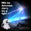 Star Projector Galaxy Night Light - Astronaut Space Projector, Starry Nebula Ceiling LED Lamp with Timer and Remote, Kids Room Decor Aesthetic, for Christmas & Birthdays