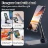 ChatStand, Adjustable Cell Phone Stand for Desk, Phone Stand for Recording, iPhone Holder for Filming, Small iPhone Tripod, Soporte para Celular, Fits Samsung, Android, (Night Black)