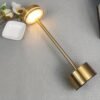 Kakanuo Gold Cordless Lamp Set, Rechargeable Lamps, 3 Color Temperature, LED Outdoor Wireless Lamp, Battery Operated Lamps, Stepless Dimmable, Touch Control