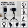 OMOTON TP02 360°Rotating for MagSafe Tripod, Adjustable Aluminum Magnetic Phone Tripod for iPhone 17/16/15/14 Pro Max Air, Foldable Cell Phone Stand Fits Vlog, Gym, Travel Essentials Accessories