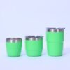 8/12oz Mini Tumbler Shot Glass with Straw and Lid, 12 Pack Stainless Steel Sublimation Shot Glasses for Wedding Party Whiskey Cocktail Bar with Straw and Lid