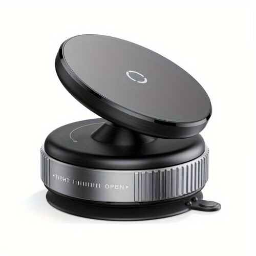 Upgraded Nano Gel Vacuum Magnetic Car Phone Holder for MagSafe 360° Adjustable, [100+LBS Suction & 3000gf Magnetic] Suction Cup Phone Mount for Your Car/Gym/Mirror Mount for iPhone & Android