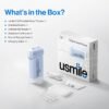 usmile C10 Portable Water Flosser for Travel – 95-Day Battery, 4 Modes, 360° Nozzle, 180ml Tank, IPX7 Waterproof, Dentist-Recommended for Braces, Implants & Sensitive Gums (Blue)
