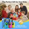 Walkie Talkies for Kids Games Outdoor Toys for 3-12 Year Old Boys Girls, 3 Miles Long Range Walkie Talkie to Camping Hiking, 4 Year Old Girl Birthday Gifts for 3 4 5 6 7 8 9 Year Old Boy Girl Gift