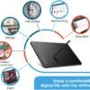 Wacom Intuos Small Bluetooth Graphics Drawing Tablet, 4 Customizable ExpressKeys, Portable for Teachers, Students and Creators, Compatible with Chromebook Mac OS Android and Windows - Black