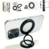 MagSafe Phone Grip Holder Dual-Sided Magnetic Finger Ring Adjustable Kickstand Loop for iPhone 17/16 Pro Max/15 Plus/14 Pro/13 Mini/12, Samsung, Magnet Phone Stand Grip Compatible with Mag Car Mounts