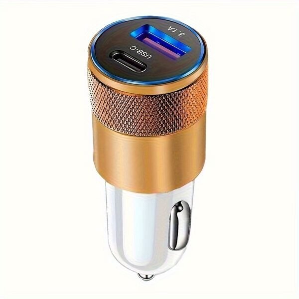 LISEN Car Charger USB C, 45W Cigarette Lighter USB Charger Adapter, Car Accessories Gifts for Men, Mini USBC Cars Fast Charging Adapter USBC Type C 12V Plug Outlet, for iPhone 17 Pro Max 16 15 14 13