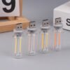 USB Night Light, Touch Dimmable Mini USB LED Car Interior Ambient Lights, Portable Plug-in Glass Bottle Night Lamp for Car, Tent, Desk, Bedside