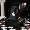 Unique Tissue Box Holder – Creative Moai Tissue Dispenser with Sunglasses and Headphone Storage – Funny Face Tissue Holder for Living Room, Office, or Statue Bathroom Decor