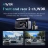 60FPS Dash Cam Front and Rear, 4K+2K Dual Dash Camera for Cars, Power Saving Parking Mode, Wi-Fi 6 App Control, Dual STARVIS 2 Sensors