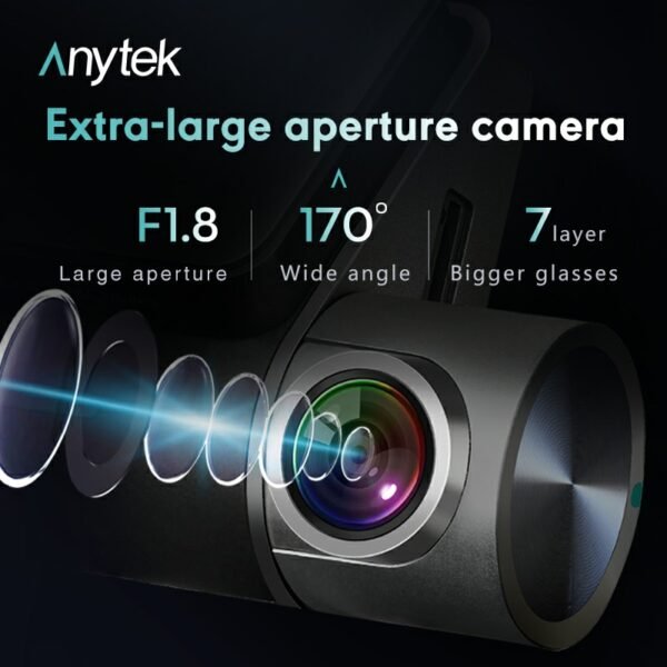 2.5K+1080P Dual Dash Camera for Cars, 2’’ Display Mini Car Camera, G-Sensor Dashcam, Night Vision, 24H Parking Mode, Loop Recording, 170°Wide Angle Visit the E-YEEGER Store