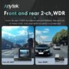 2.5K+1080P Dual Dash Camera for Cars, 2’’ Display Mini Car Camera, G-Sensor Dashcam, Night Vision, 24H Parking Mode, Loop Recording, 170°Wide Angle Visit the E-YEEGER Store