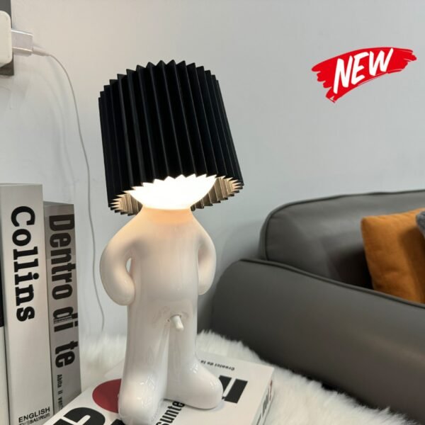 Funny Shy Boy Table Lamp，Novelty Plug-in Table Lamp for Home, Office, Bedroom, or Desk Decor - Gift Idea for Christmas, Valentine's Day, or Birthdays Fathers Day Gift