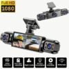 AXH 360 ° panoramic 34 lens channel 1080P high-definition ultimate safety driving recorder set, 1080P front and 720P front, back, left, right full coverage, four screen display, high-definition night vision, WDR, G sensor