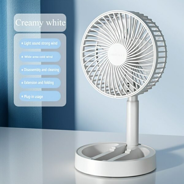 Desktop Foldable USB Small Fan, Student Dormitory, Silent, Scalable, Shaking Head Mini Portable Desktop Electric Fan