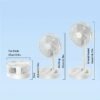 Desktop Foldable USB Small Fan, Student Dormitory, Silent, Scalable, Shaking Head Mini Portable Desktop Electric Fan