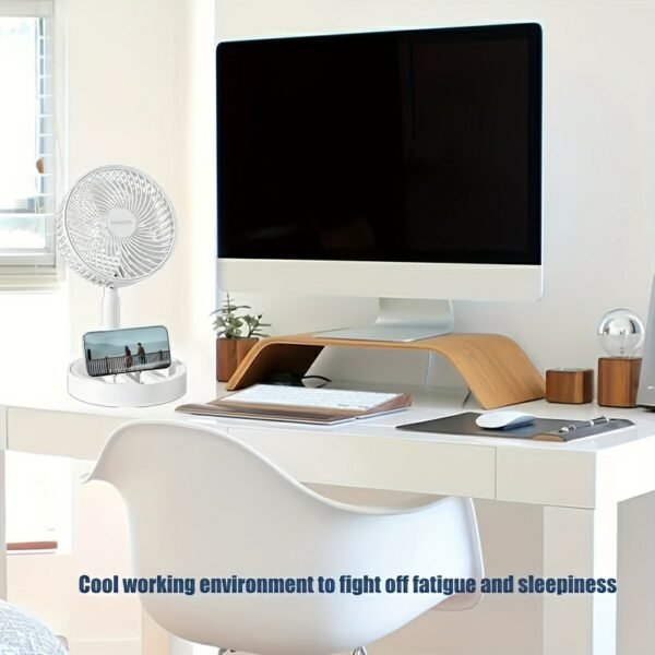 Desktop Foldable USB Small Fan, Student Dormitory, Silent, Scalable, Shaking Head Mini Portable Desktop Electric Fan