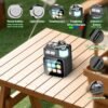 Latest ultra compact portable mini speaker - Multi touch screen, Hi Fi stereo, RGB LED lighting, Bluetooth 5.3, stereo pairing, integrated design, suitable for outdoor, travel, home and party use, ideal for music enthusiasts