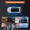 AXH 360 ° panoramic 34 lens channel 1080P high-definition ultimate safety driving recorder set, 1080P front and 720P front, back, left, right full coverage, four screen display, high-definition night vision, WDR, G sensor