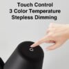 Cute puppy shaped LED desk lamp rechargeable touch control desk lamp 3 color temperature brightness adjustment home decoration lamp