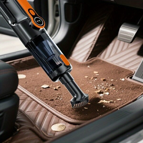 Household car dual-use multifunctional handheld wireless vacuum cleaner, USB charging wireless household vacuum cleaner, car vacuum cleaner, low-noise, LED light, anti entanglement pet hair, one click dust cleaning, comes with multiple accessories