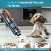 Household car dual-use multifunctional handheld wireless vacuum cleaner, USB charging wireless household vacuum cleaner, car vacuum cleaner, low-noise, LED light, anti entanglement pet hair, one click dust cleaning, comes with multiple accessories