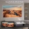 Portable projector, supports 1080P, USB connection, remote control - compatible with smartphones, tablets, laptops, TV sticks, 1280720 native resolution, large screen display, modern projector