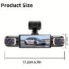 AXH 360 ° panoramic 34 lens channel 1080P high-definition ultimate safety driving recorder set, 1080P front and 720P front, back, left, right full coverage, four screen display, high-definition night vision, WDR, G sensor